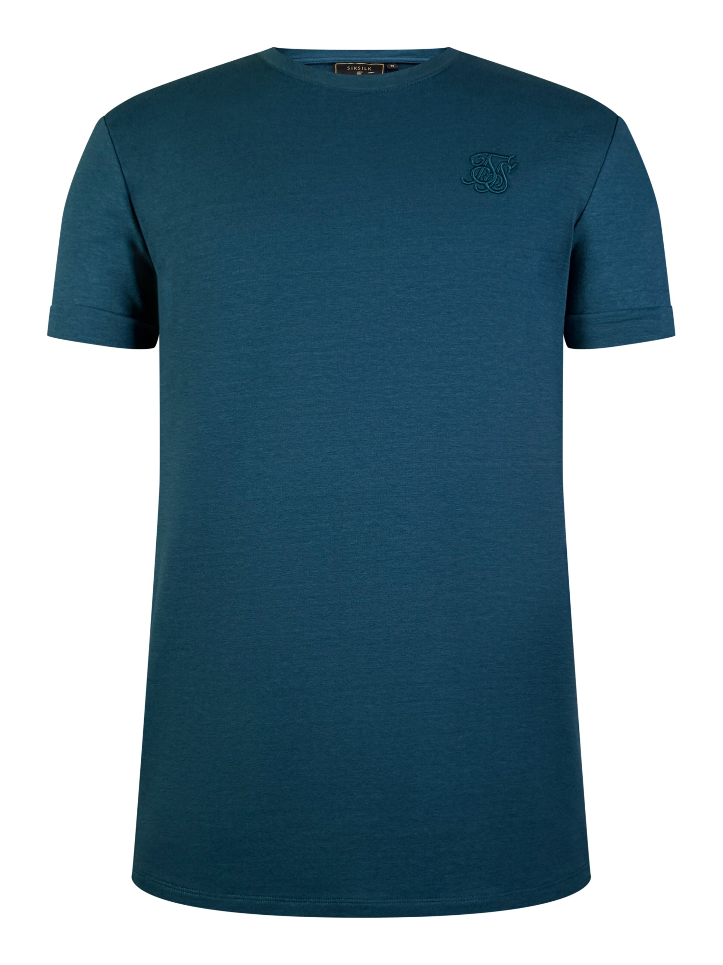 T-Shirt SikSilk en bleu : devant