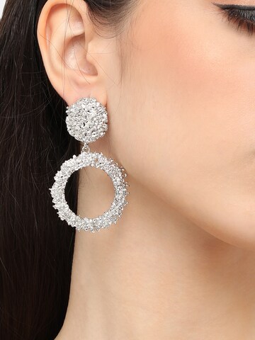 Boucles d'oreilles 'Jainab' SOHI en argent : devant