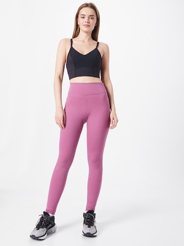 NIKE Skinny Workout Pants 'One Luxe' in Purple