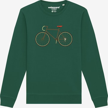 Felpa 'Fahrrad' di Watapparel in verde: frontale