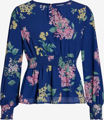 VILA Blouse 'URA' in Blauw: voorkant