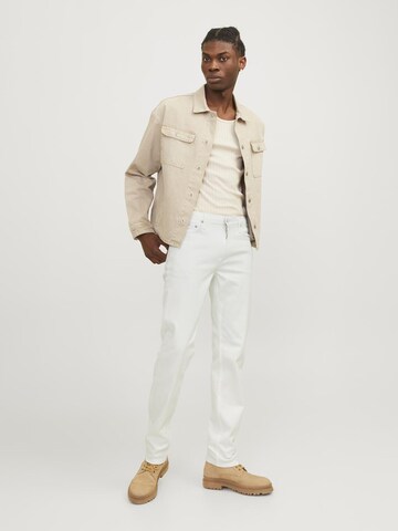 Effilé Jean JACK & JONES en blanc