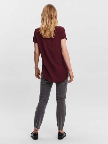 VERO MODA Shirt 'Becca' in Rood