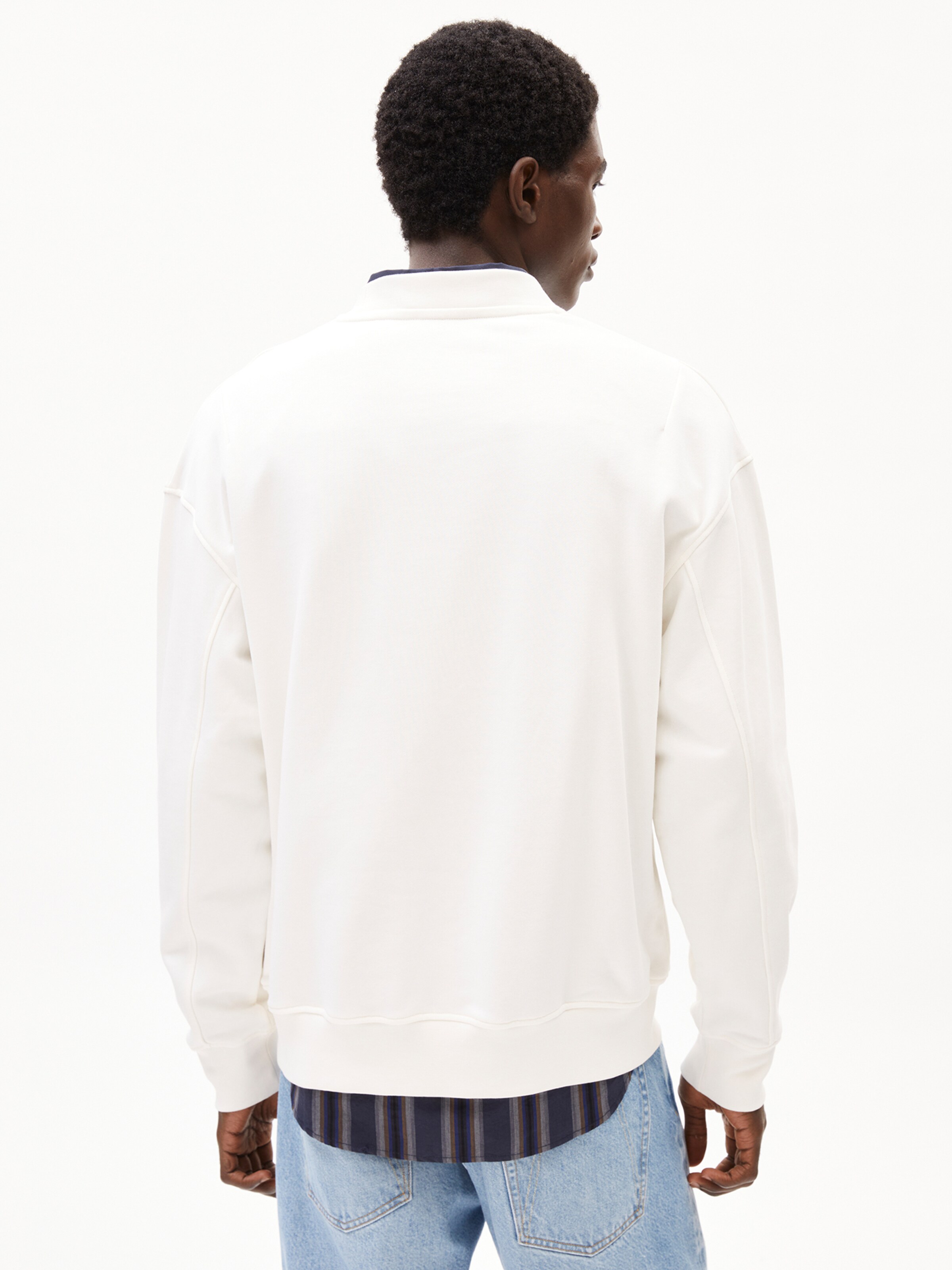 ARMEDANGELS Sweatshirt 'EMAAL CREWNECK ICONIC Å' in Beige