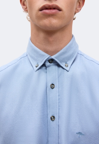 Regular fit Cămașă 'Essential Herringbone' de la FYNCH-HATTON pe albastru