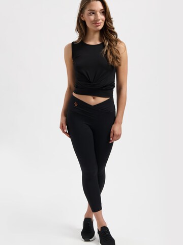 Urban Goddess Yoga & Activewear Sporttop 'Veyra' in Schwarz