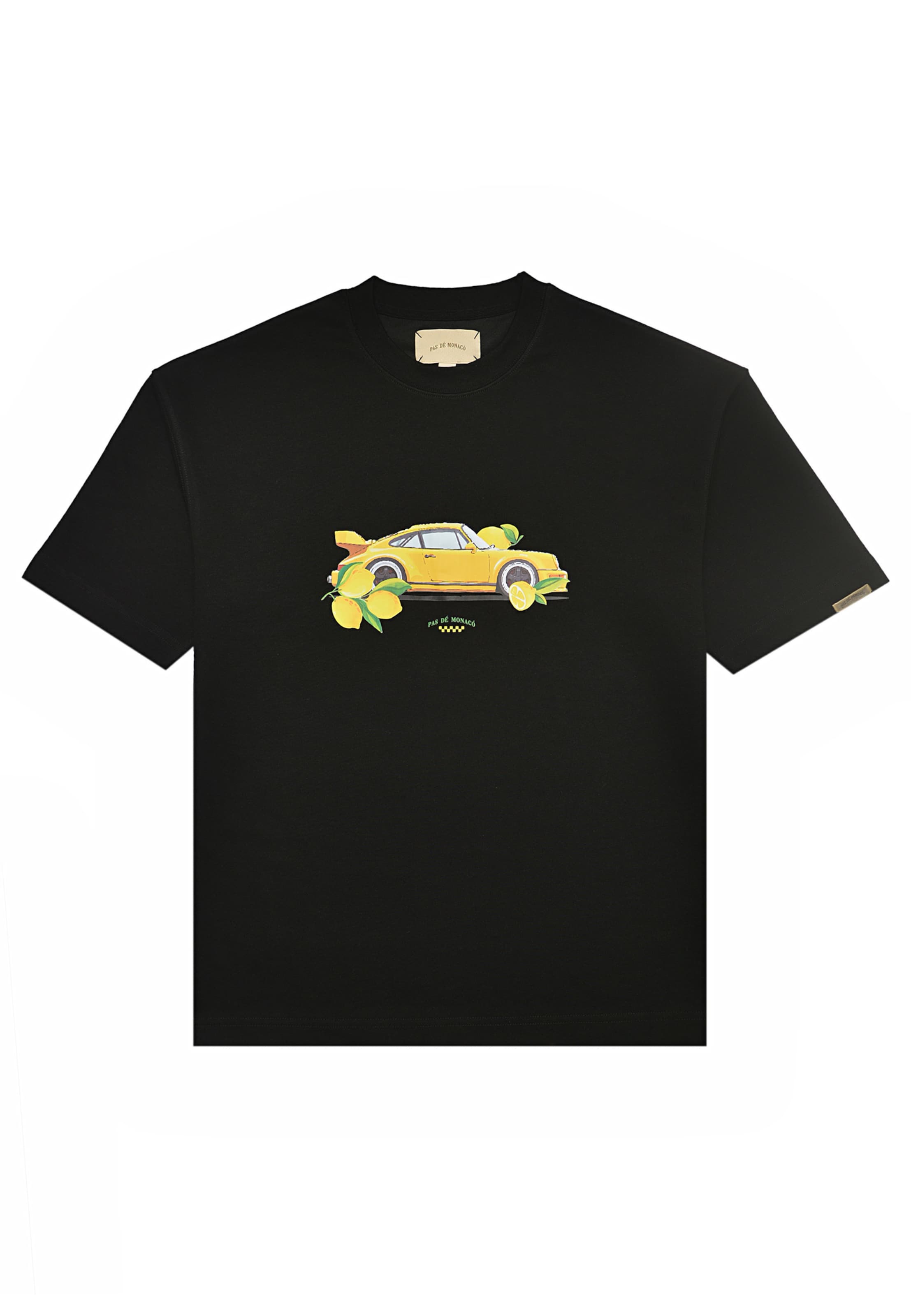 Pas De Monaco T-Shirt 'Lemond' in Schwarz: Vorderseite