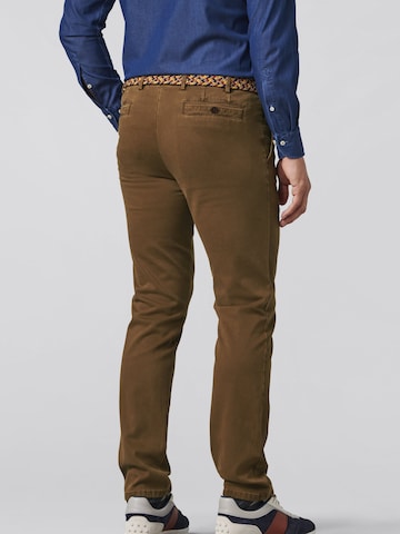 Regular Pantalon chino Meyer Hosen en marron