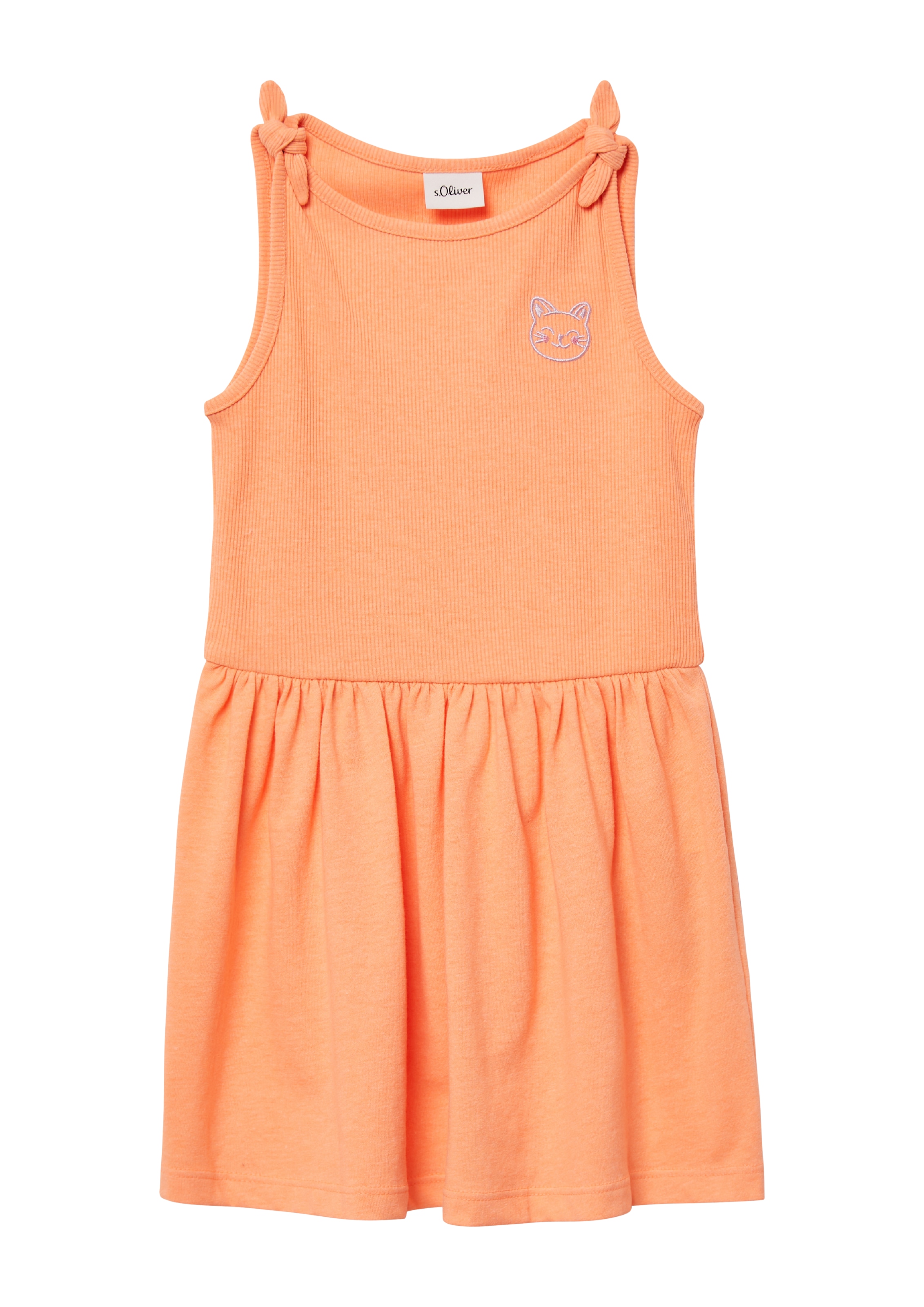 s.Oliver Kleid in Orange: Vorderseite