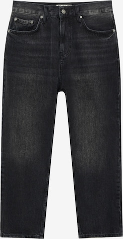 Regular Jeans de la Pull&Bear pe negru: față