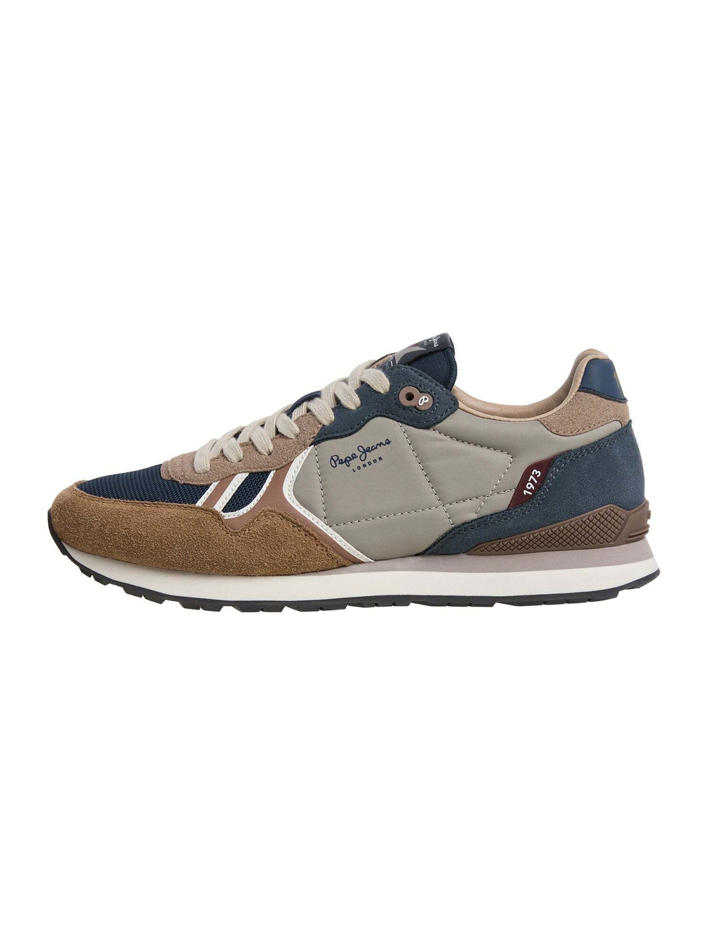 Pepe Jeans Platform trainers 'Brit Boost' in Brown