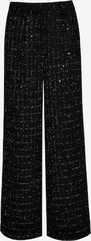 Wide Leg Pantalon Finding Friday en noir : devant