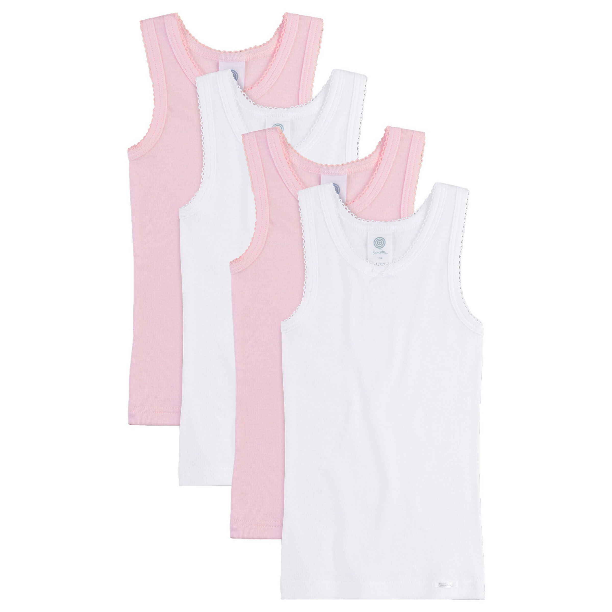 Maillot de corps Sanetta en rose : devant