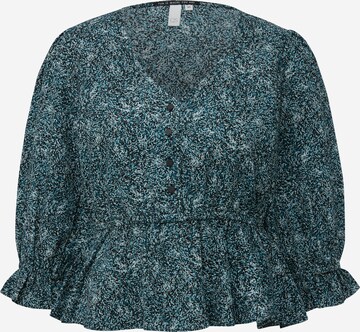 QS Blouse in Groen: voorkant