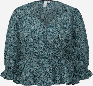 QS Blouse in Green: front