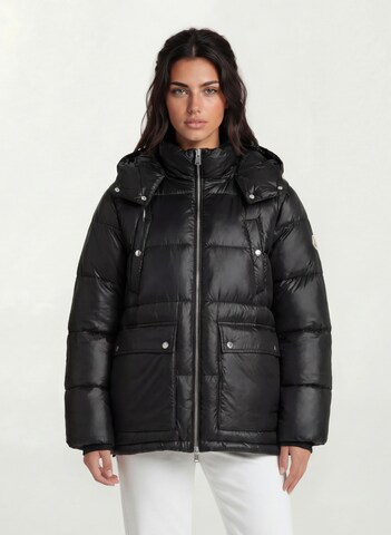 trueprodigy Zimní bunda 'Nathan F' – černá: přední strana