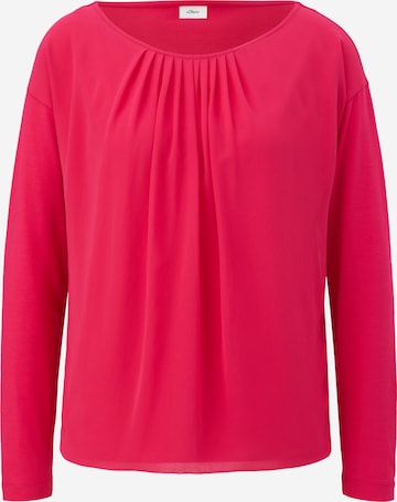 s.Oliver BLACK LABEL Blouse in Pink: front