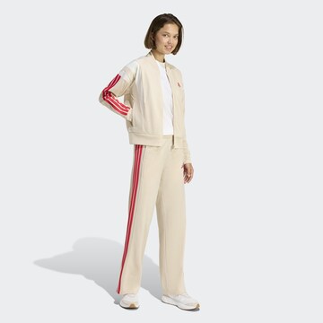 ADIDAS SPORTSWEAR Wide leg Workout Pants in Beige