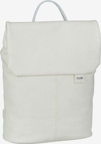 ZWEI Backpack 'Mademoiselle' in White: front