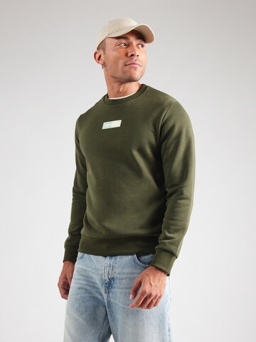 JACK & JONES Суичър 'JJPAN' в зелено: отпред