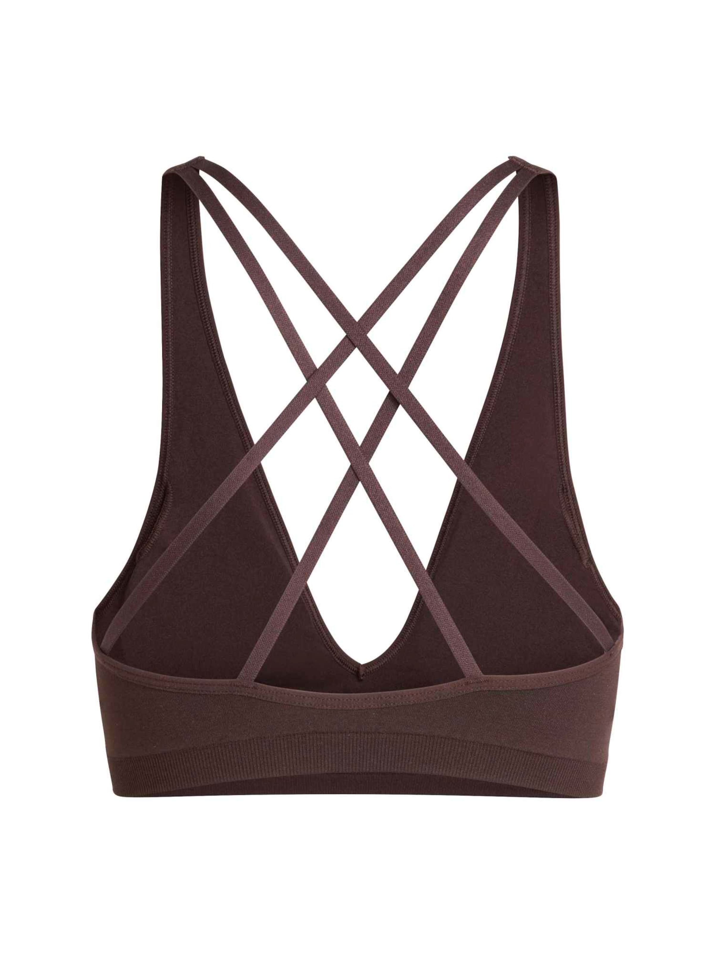 ADIDAS PERFORMANCE Bustier Sport-BH 'Essentials' in Braun