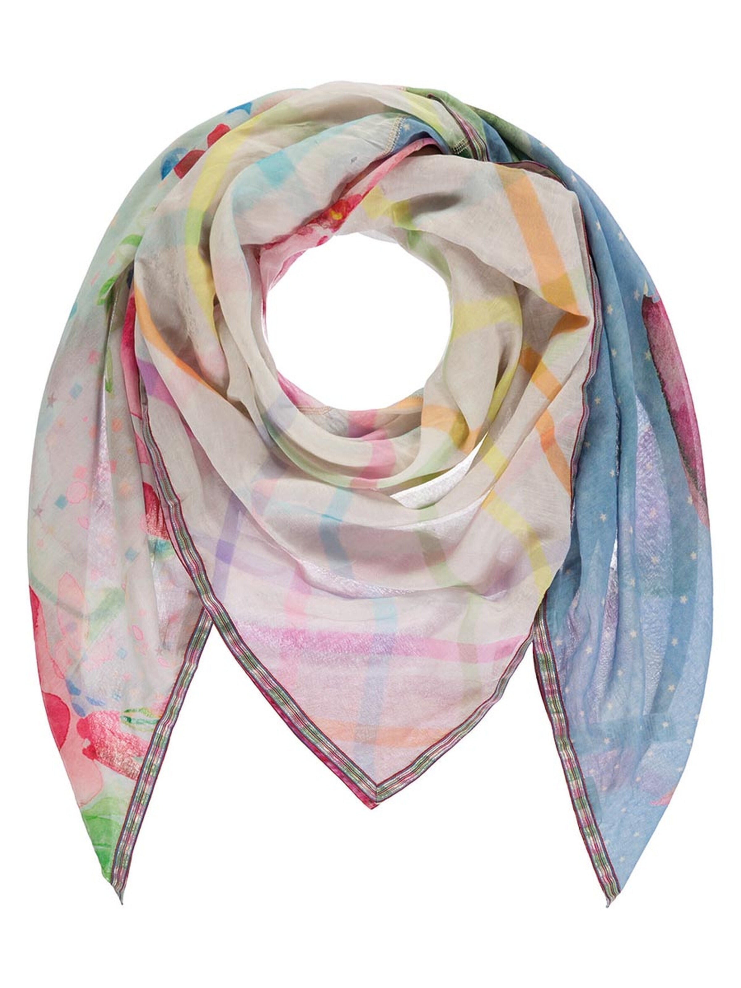 Passigatti Tuch 'Tuch mit Patch-Design'‌‌‌‌ in One Size in pink, Produktansicht