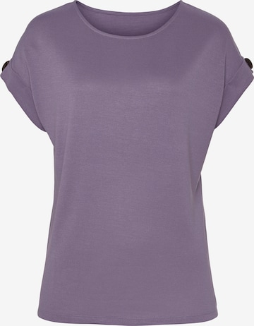 LASCANA Shirt in Purple: front