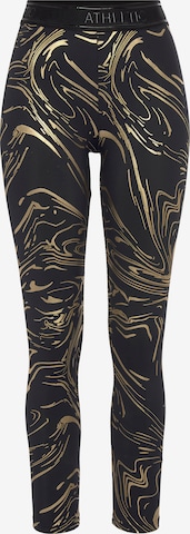 Skinny Pantalon de sport LASCANA ACTIVE en noir : devant