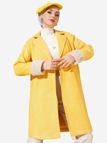 Bigdart - Sobretudo meia-estação em amarelo: frente