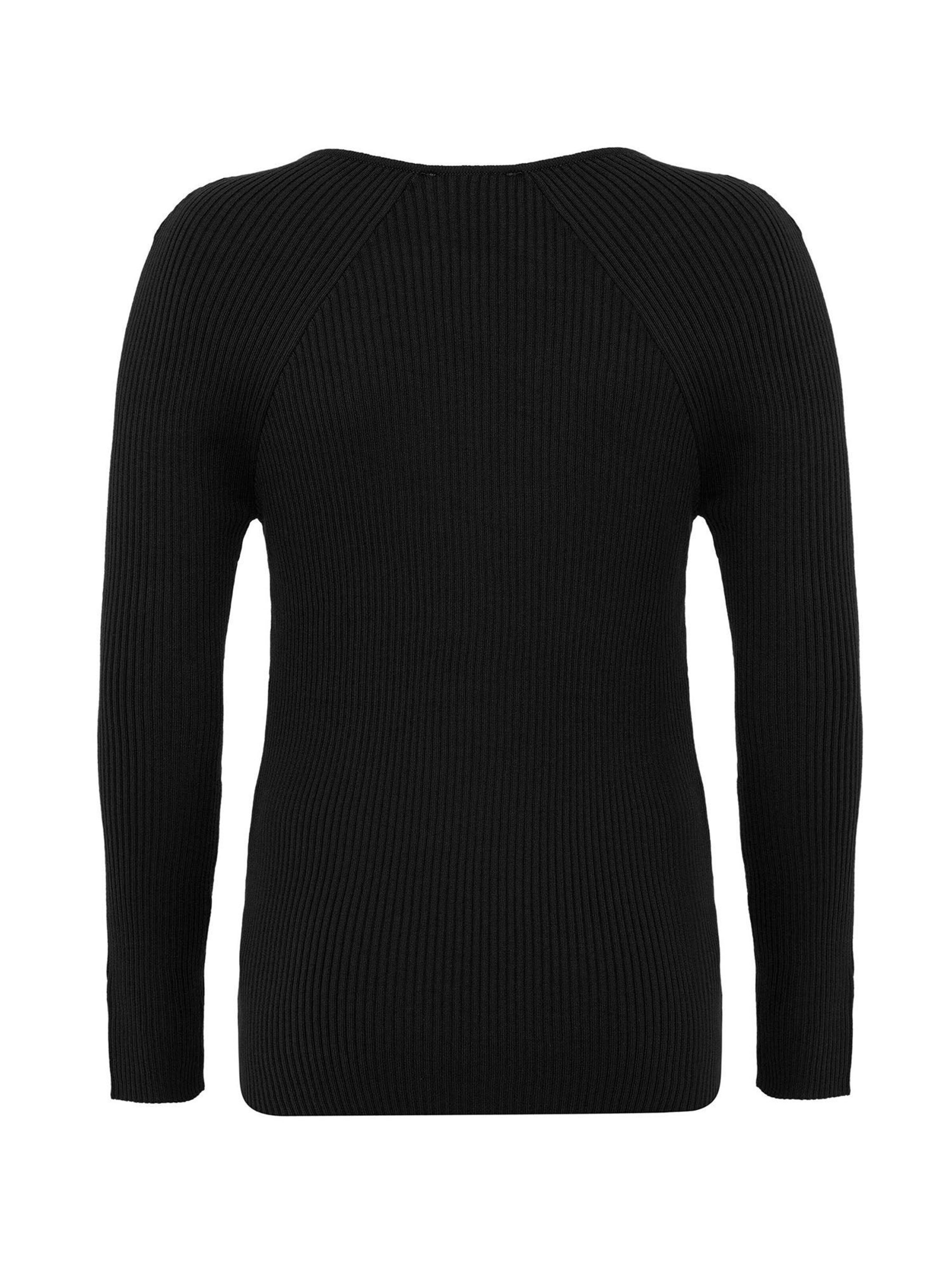 Jacey Quinn Pullover in Schwarz: Vorderseite