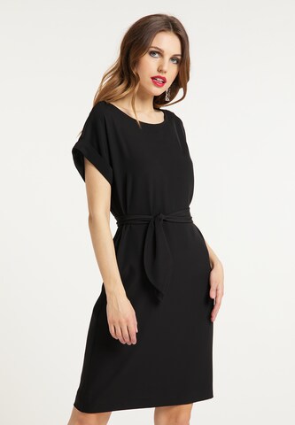 faina Dress in Black: front