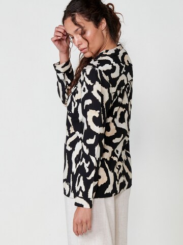 KOROSHI Blouse in Zwart