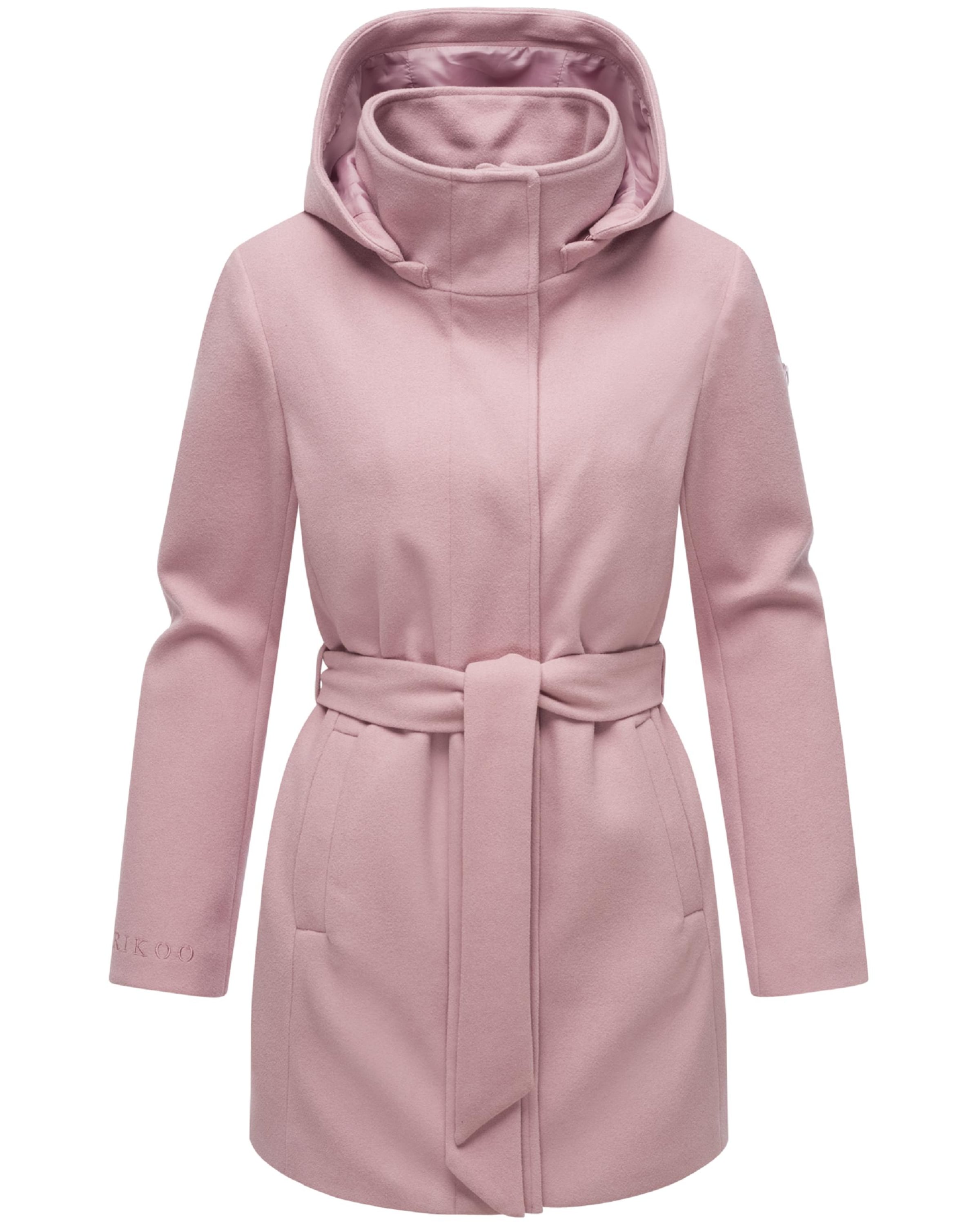 Palton de primăvară-toamnă 'Katalinaa' de la MARIKOO pe roz