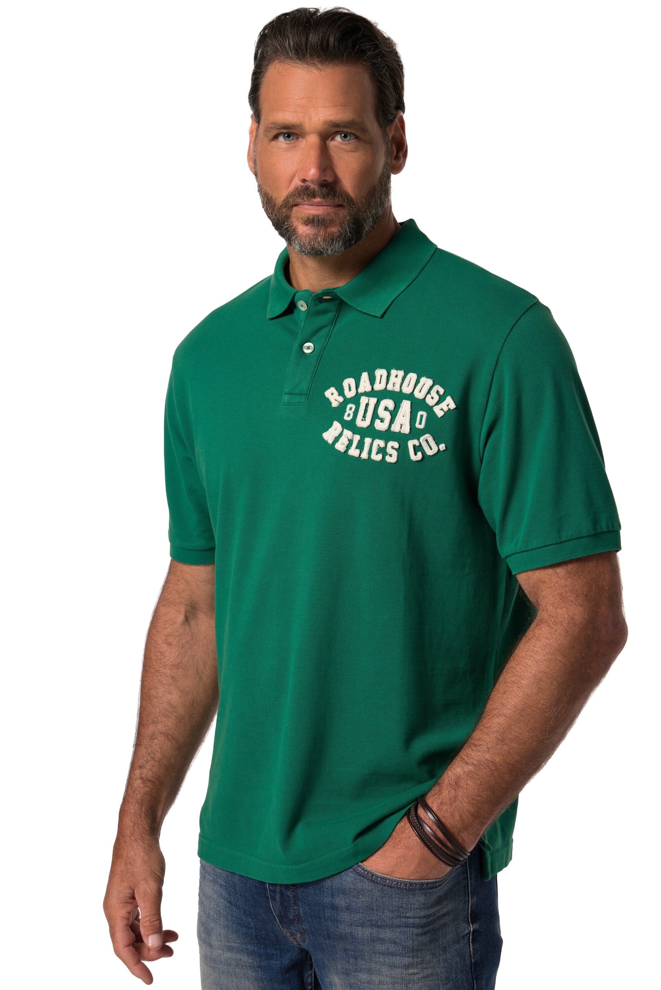 JP1880 Shirt in Green: front