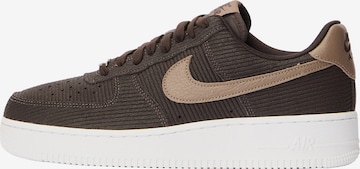 Nike Sportswear Nizke superge 'Air Force 1 '07' | rjava barva: sprednja stran