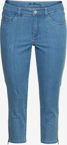 sheego by Joe Browns Slimfit Jeans in Blau: predná strana