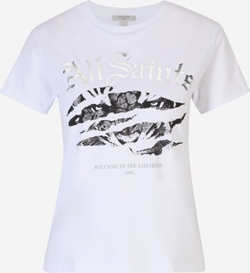 AllSaints Tričko – bílá: přední strana