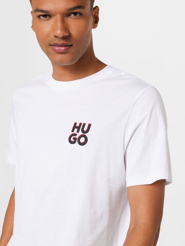 HUGO Red - Camiseta 'Dimento' en blanco