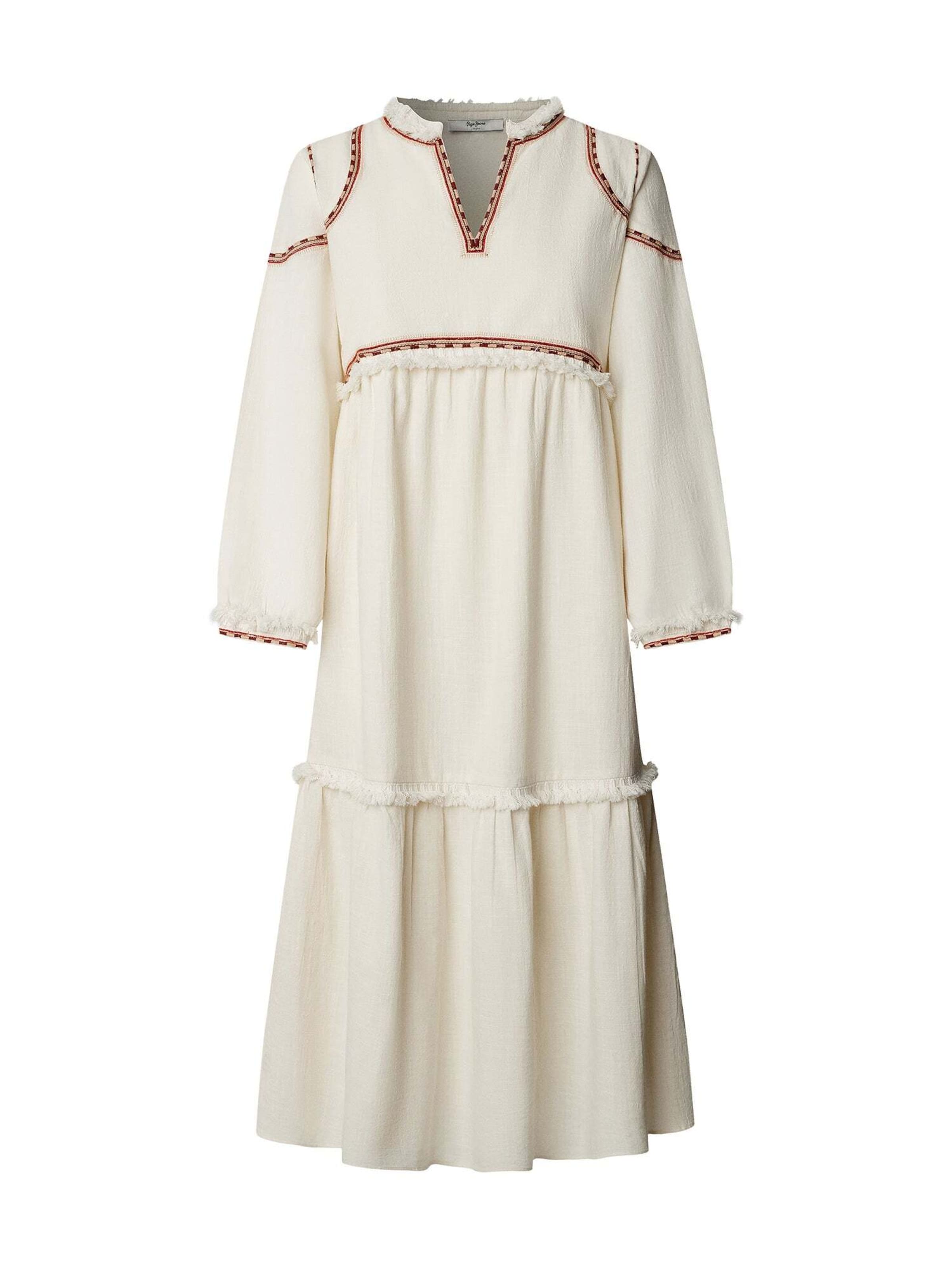Pepe Jeans Jurk 'Grace' in Wit: voorkant
