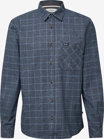 s.Oliver Overhemd in Zwart: voorkant