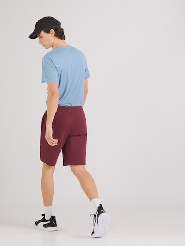 PUMA Обычный Спортивные штаны 'ESS No. 1' в Красный: сзади