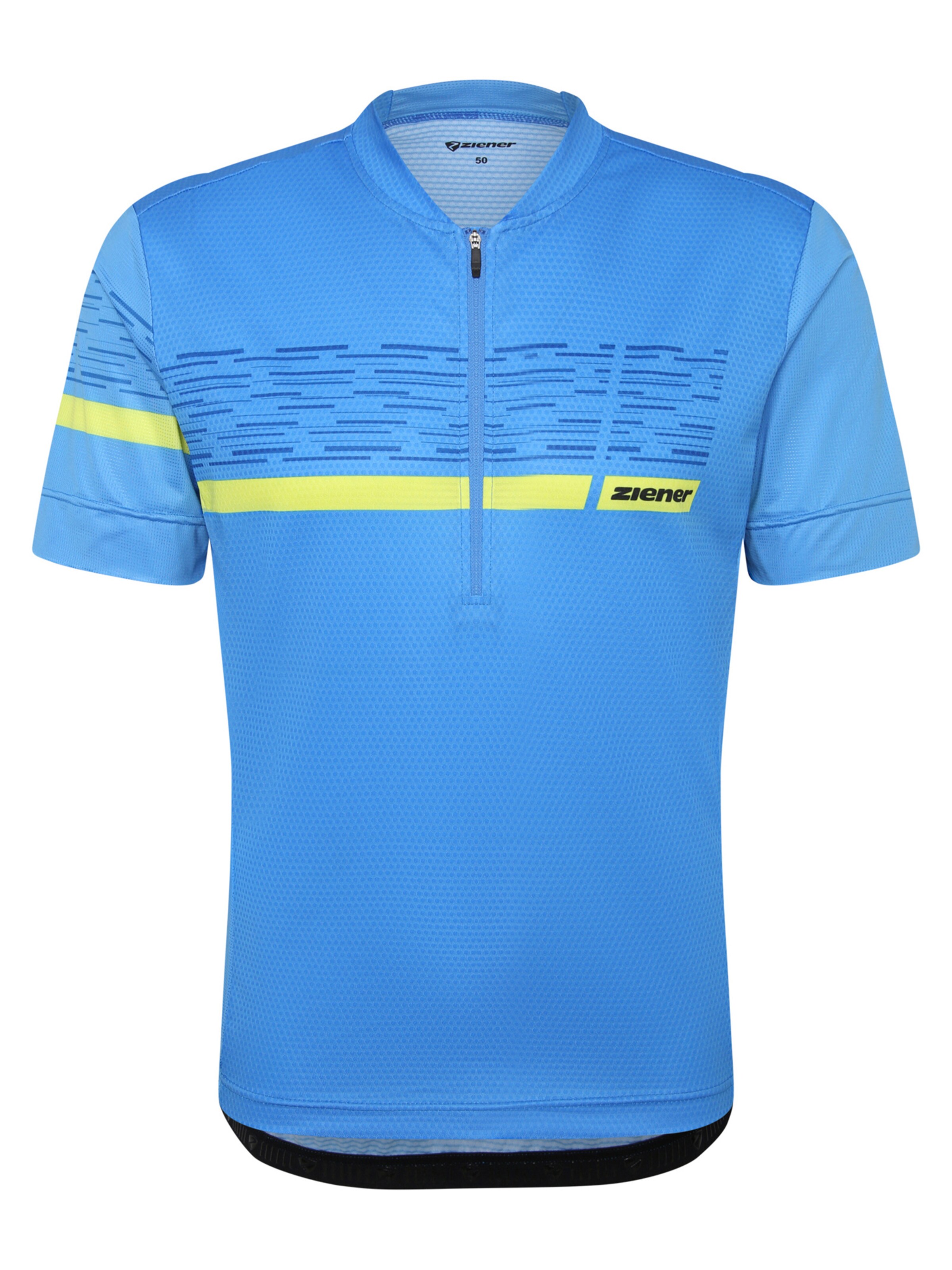 ZIENER Performance Shirt 'NEMIC-Z ' in Blue / Limone, Item view