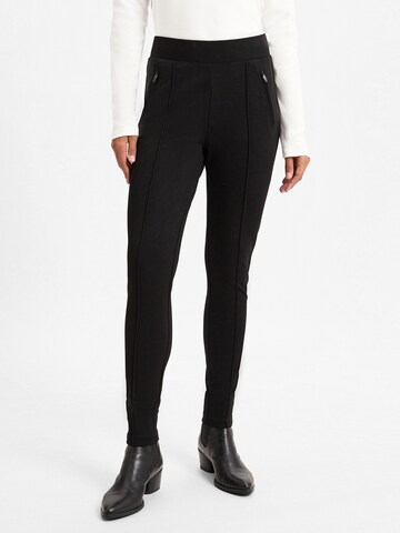 OPUS Slim fit Pleat-Front Pants 'Ekaja' in Black: front