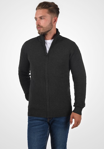 INDICODE JEANS Knit Cardigan 'Arctic' in Grey: front