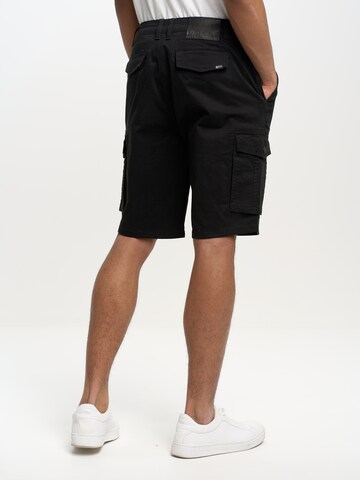 BIG STAR Regular Cargo Pants 'MORRIS' in Black