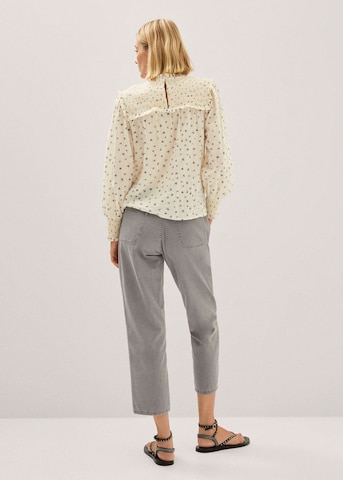 MANGO Loose fit Pants 'Alessia' in Grey