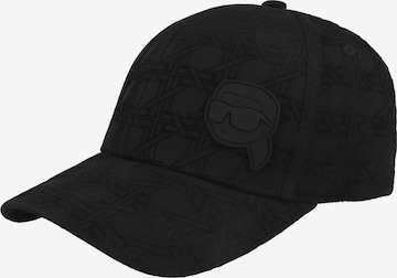 Karl Lagerfeld Cap in Schwarz: Vorderseite