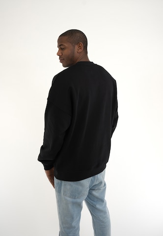 Johnny Urban Sweatshirt 'Carter Oversized' in Schwarz