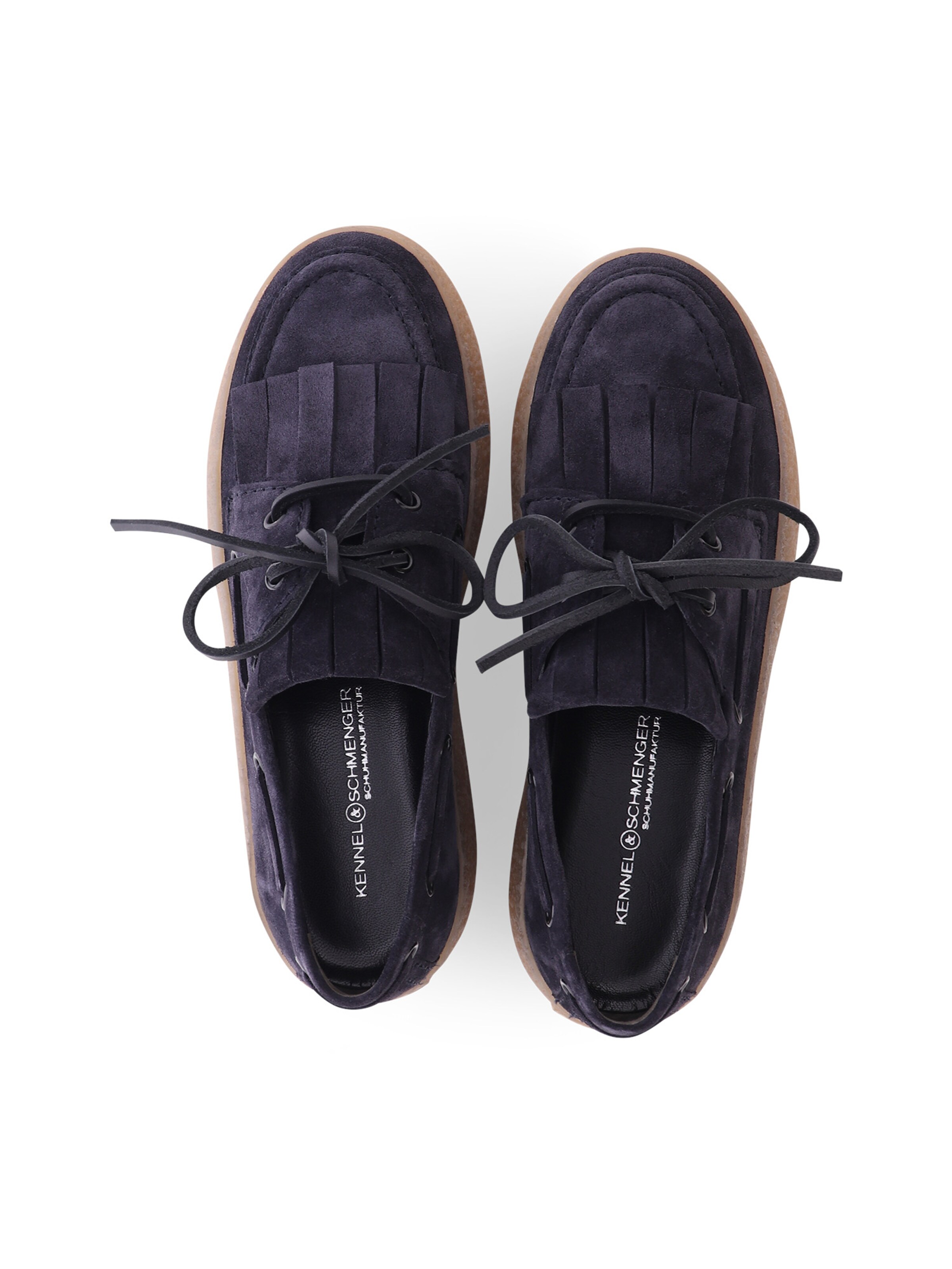 Kennel & Schmenger Classic Flats 'Pit' in Blue