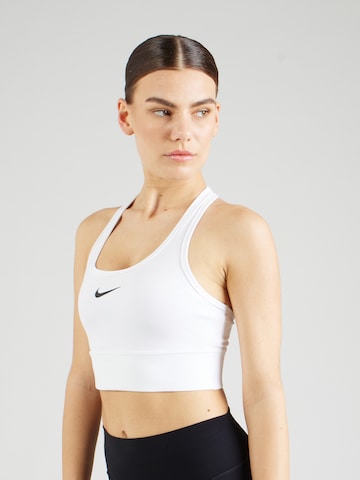 NIKE Bustier Urheilurintaliivit värissä valkoinen: edessä